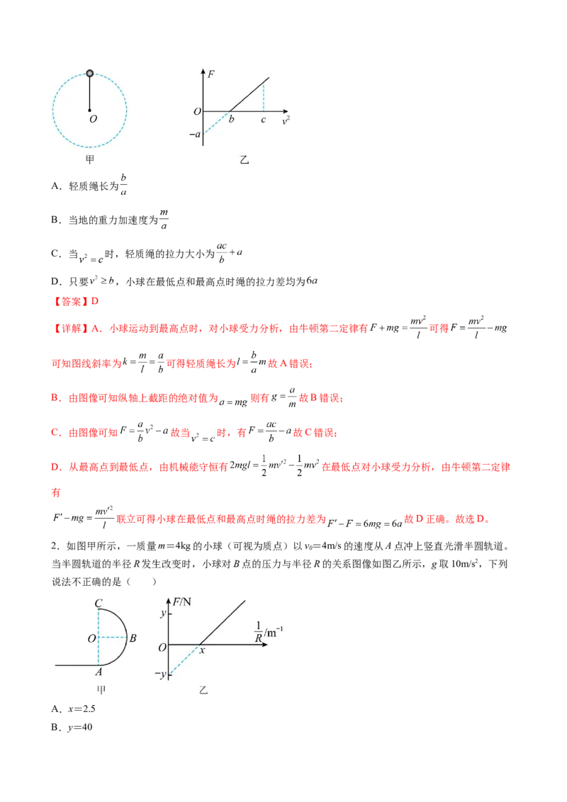 第19讲圆周运动的临界问题（讲义）（解析版）_4.2025物理总复习_2024年新高考资料_1.2024一轮复习_2024年高考物理一轮复习讲练测（新教材新高考）_第19讲圆周运动的临界问题（讲义）