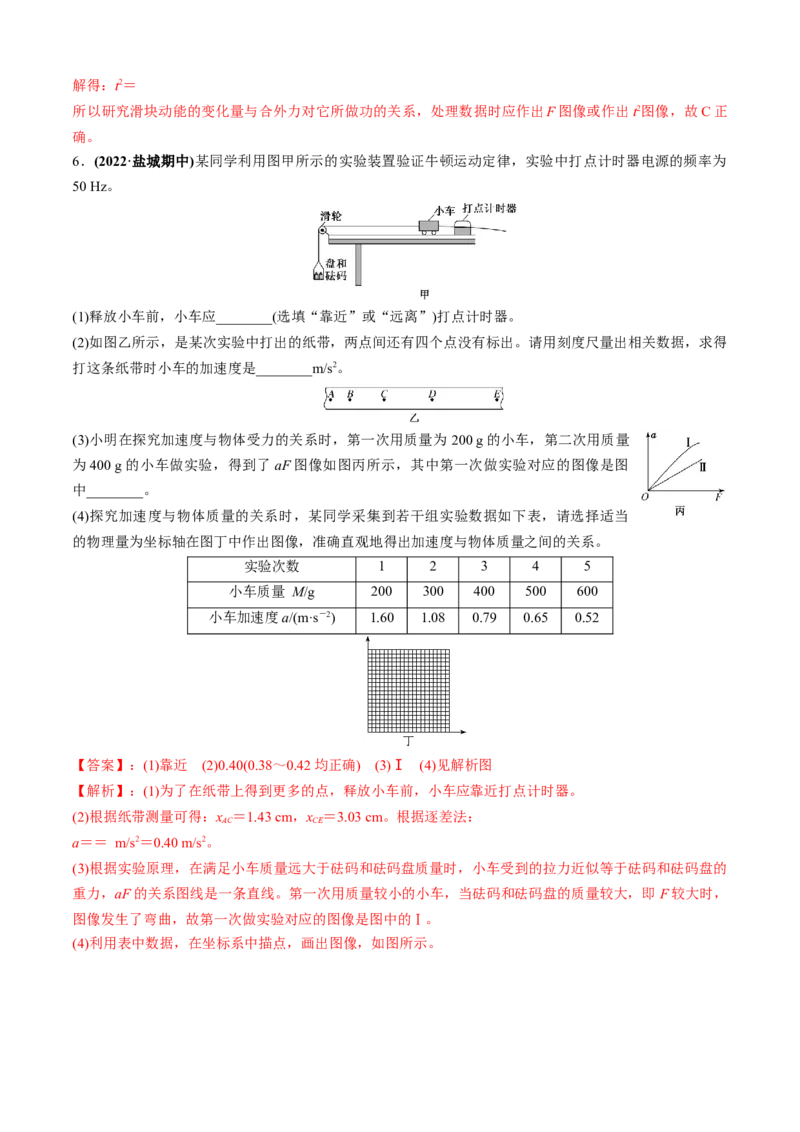 专题6.1力学实验通性通法讲解（解析版）_4.2025物理总复习_2023年新高复习资料_二轮复习_2023届高考物理二、三轮复习总攻略290387341