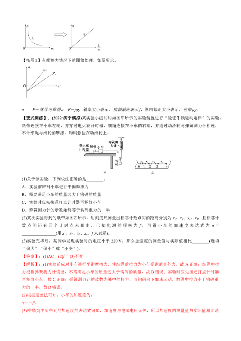 专题6.1力学实验通性通法讲解（解析版）_4.2025物理总复习_2023年新高复习资料_二轮复习_2023届高考物理二、三轮复习总攻略290387341