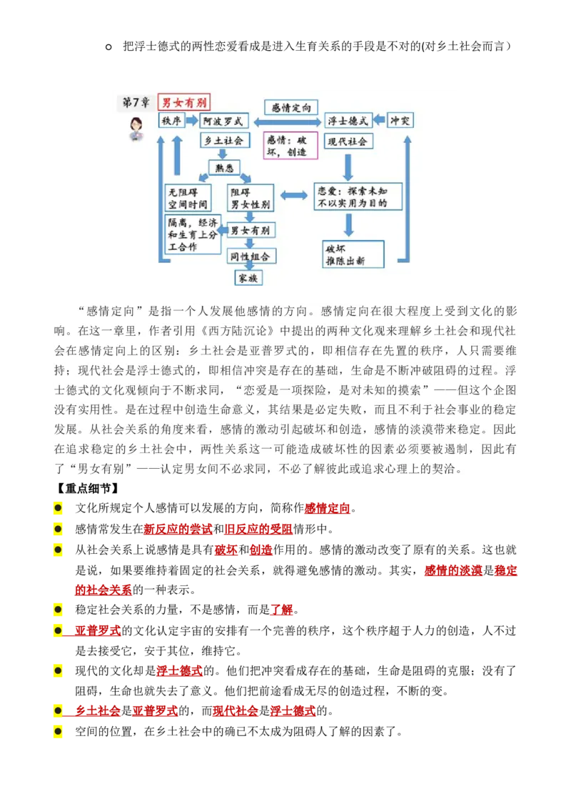 专题01：《乡土中国》知识梳理（解析版）-上好课2025年高考语文一轮复习知识清单_1.2025语文总复习_2025年新高考资料_一轮复习_2025年高考语文一轮复习知识清单_第十一章整本书阅读