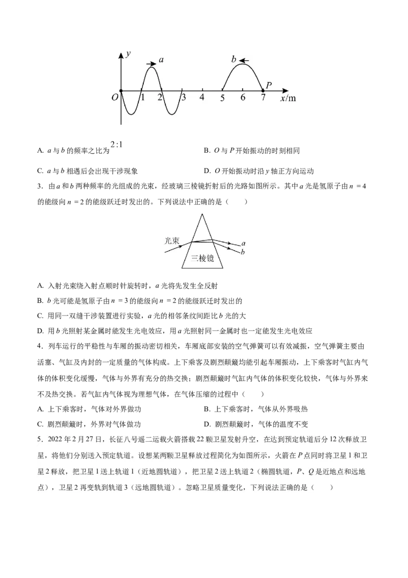 黄金卷04-赢在高考&middot;黄金8卷备战2024年高考物理模拟卷（天津卷专用）（考试版）_4.2025物理总复习_2024年新高考资料_4.2024高考模拟预测试卷