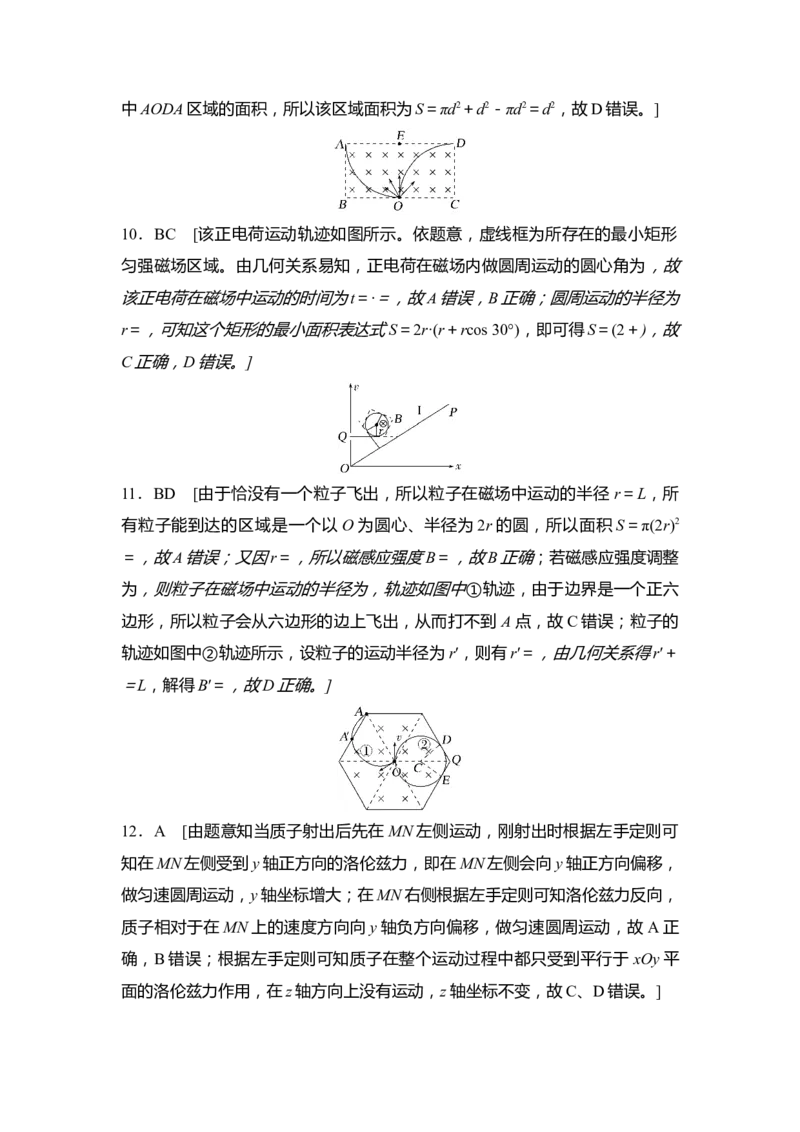 选择题考点专项49　带电粒子在直线边界磁场中的运动（后附解析）_4.2025物理总复习_2025年新高考资料_一轮复习_2025年高考物理一轮复习选择题考点专项训练(附解析）