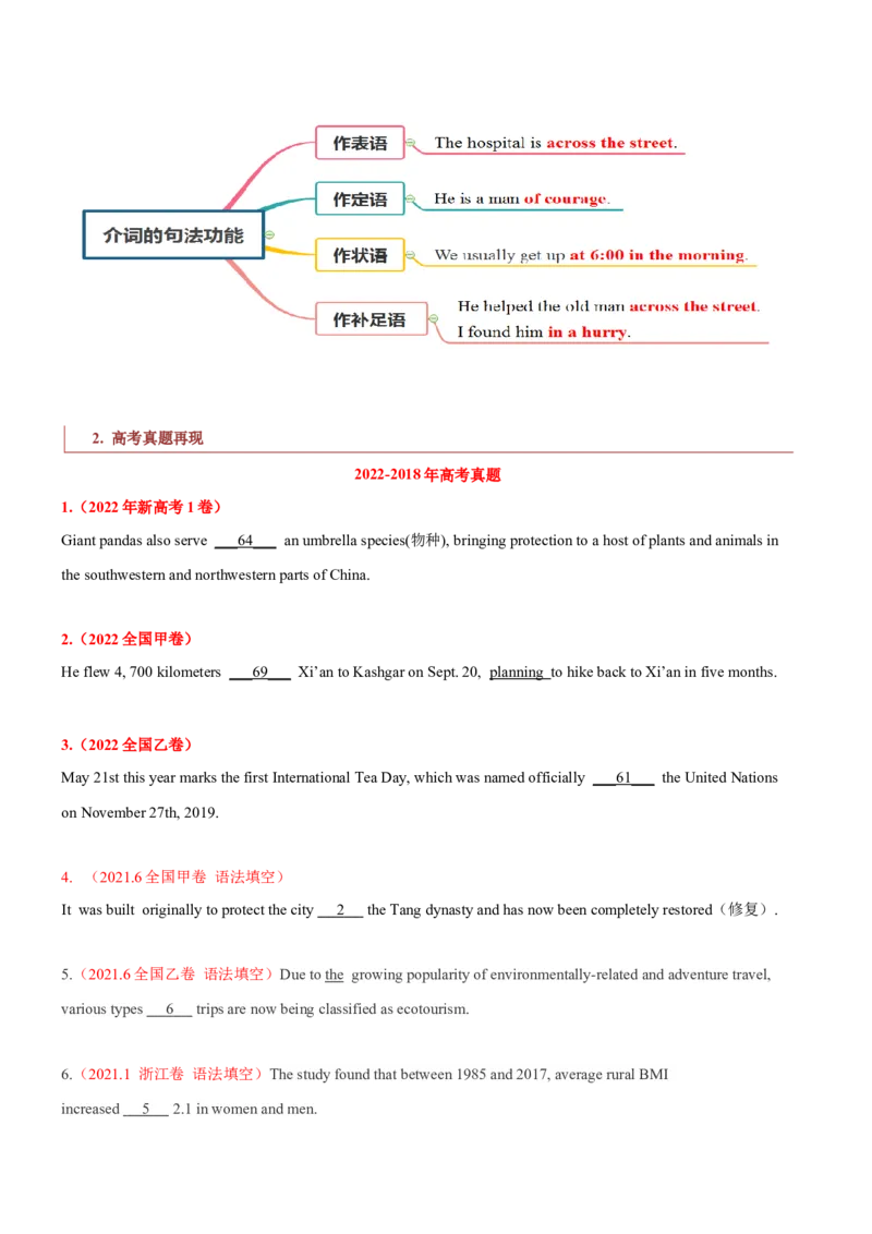 专题01高频语法之名词、代词、冠词、介词与语法填空（原卷版）_3.2025英语总复习_2024年新高考资料_2.2024二轮复习_2024年高考英语二轮热点题型归纳与变式演练（新高考通用）