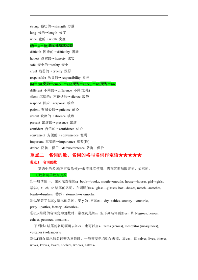 专题01需要变形的名词、形容词和副词与语法填空（原卷版）_3.2025英语总复习_赠品通用版（老高考）复习资料_二轮复习