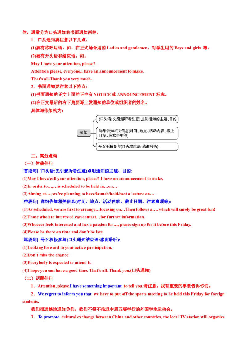 专题03非书信类应用文写作（讲义）（解析版）_3.2025英语总复习_2024年新高考资料_2.2024二轮复习_2024年高考英语二轮复习讲练测（新教材新高考）_第五部分写作