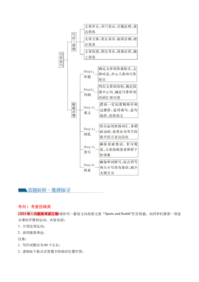 专题03非书信类应用文写作（讲义）（解析版）_3.2025英语总复习_2024年新高考资料_2.2024二轮复习_2024年高考英语二轮复习讲练测（新教材新高考）_第五部分写作