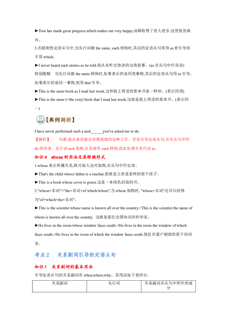 专题07定语从句（通用版）（解析版）_3.2025英语总复习_赠品通用版（老高考）复习资料_二轮复习_2023高考英语二轮复习重难考点（新题型）突破（通用版）2863110
