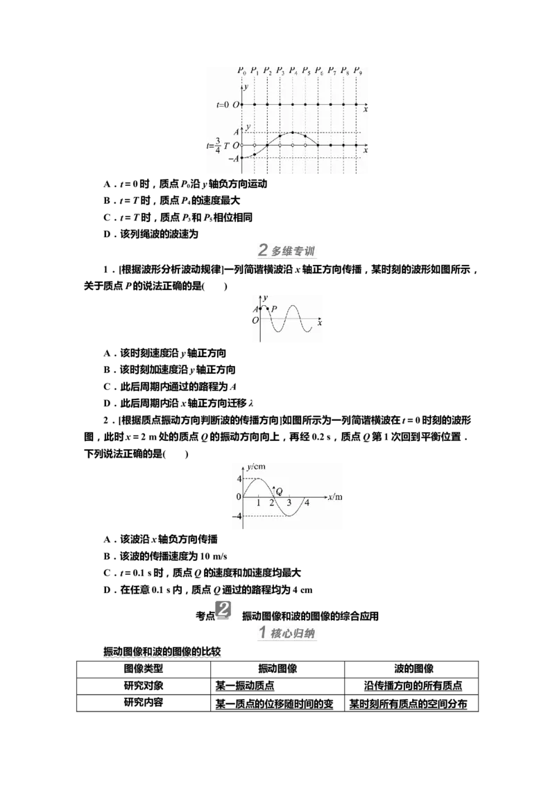 讲义第十二章第2讲　机械波（含解析）_4.2025物理总复习_2025年新高考资料_专项复习_2025届高考物理知识梳理课件ppt+讲义（完结）_第十二章第2讲　机械波（课件讲义）