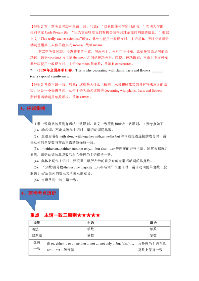 专题04高频考点时态、语态及主谓一致与语法填空（解析版）_3.2025英语总复习_赠品通用版（老高考）复习资料_二轮复习
