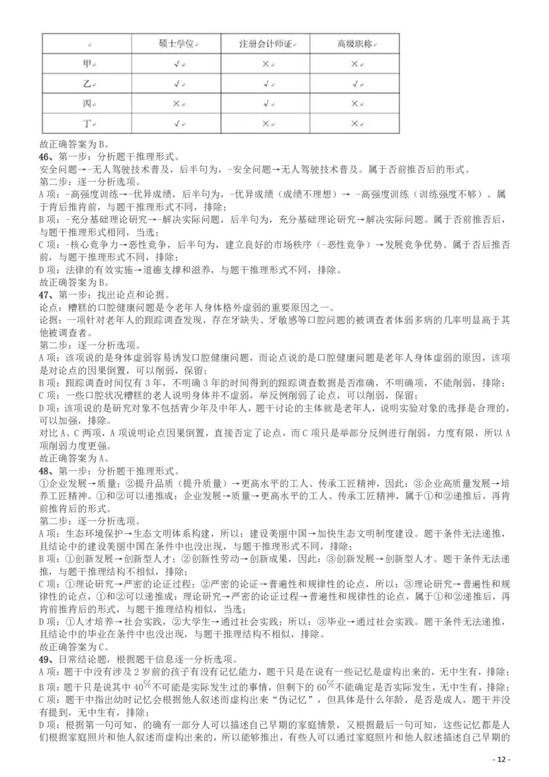 2019年广东省选调优秀大学毕业生笔试《思维能力测验》答案及解析_34省+国考真题_34省考+国考pdf版推荐用这个版本_34省行测+申论真题pdf推荐用这个版本_答案及解析