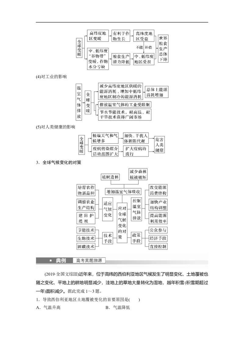 2023年高考地理一轮复习（全国版）必修1第3章第4讲课时22　全球气候变化_9.2025地理总复习_赠品通用版（老高考）复习资料_一轮复习_2023年高考地理一轮复习讲义+课件（全国版）