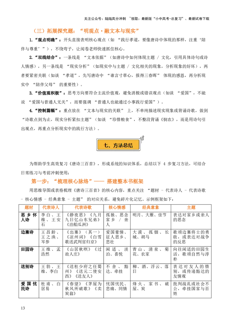 第03讲《唐诗三百首》整本书阅读(讲义）-上好课2026年中考语文一轮复习名著阅读(全国通用)_02中考总复习（2026版更新中）_01-语文-中考总复习_2026年中考复习（更新中）