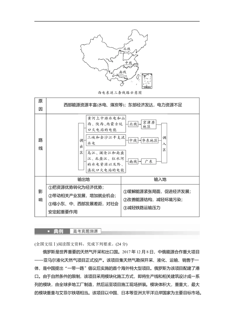 2023年高考地理一轮复习（全国版）必修3第5章课时67　西气东输_9.2025地理总复习_赠品通用版（老高考）复习资料_一轮复习_2023年高考地理一轮复习讲义+课件（全国版）