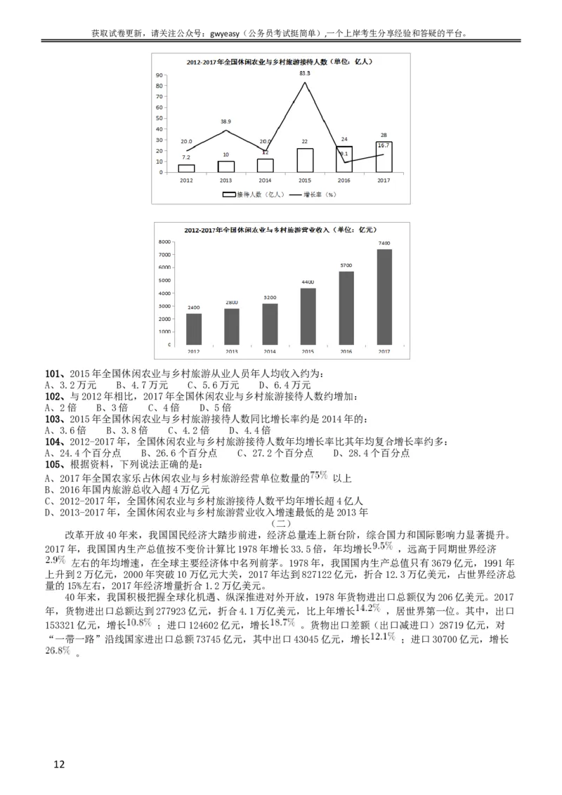 2019年黑龙江边境县（市、区）急需紧缺专业岗公务员考试《行测》真题_34省+国考真题_此文件夹为word版,不推荐使用_此word版为,不推荐使用_题目