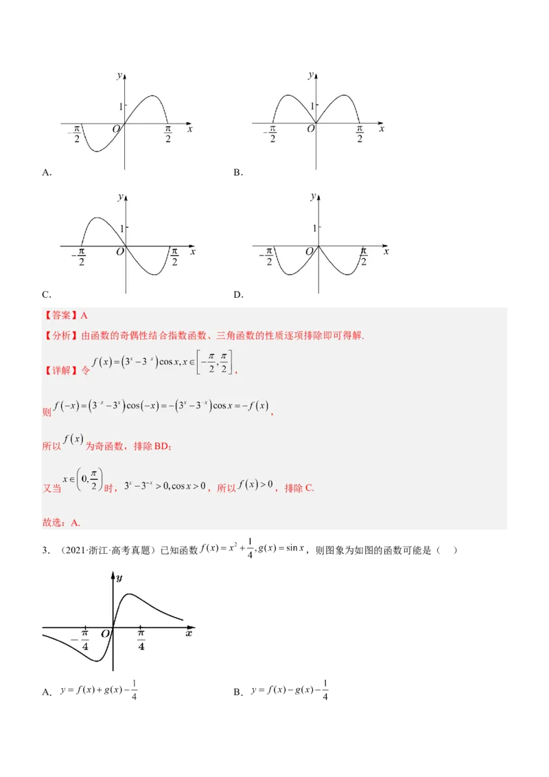 专题03函数的图象与应用（讲）（解析版）_2.2025数学总复习_2023年新高考资料_二轮复习_备战2023年高考数学二轮复习考点精讲练（新教材&middot;新高考）