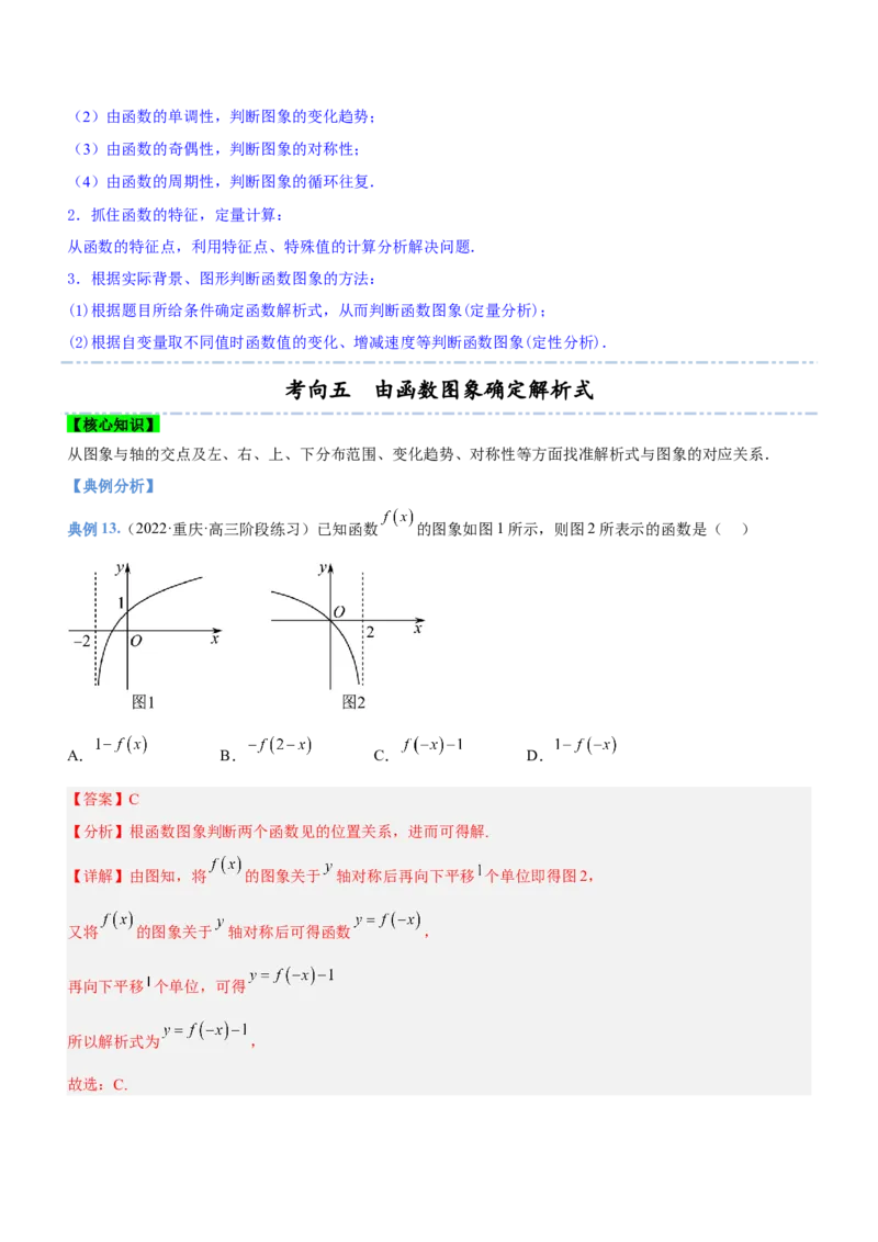 专题03函数的图象与应用（讲）（解析版）_2.2025数学总复习_2023年新高考资料_二轮复习_备战2023年高考数学二轮复习考点精讲练（新教材&middot;新高考）