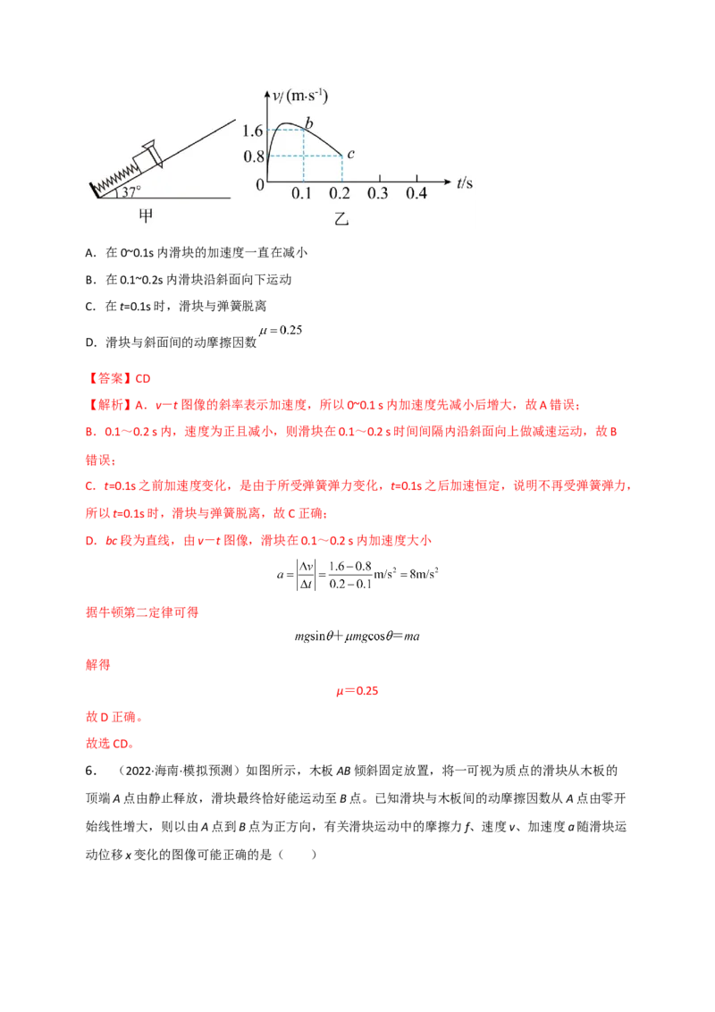 题型专练一　连接体问题、板块模型、传送带模型（解析版）&mdash;2023年高考物理热点&middot;重点&middot;难点专练（全国通用）_4.2025物理总复习_赠品通用版（老高考）复习资料_专项复习