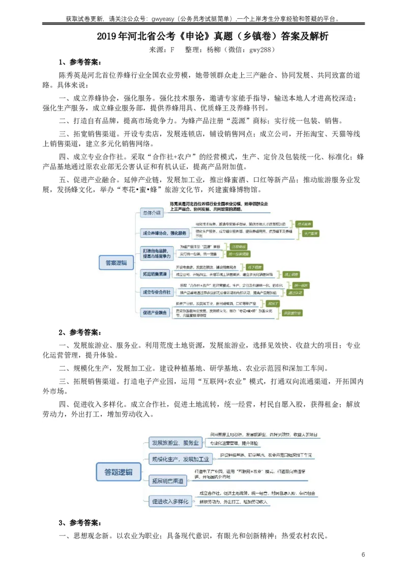 2019年420联考《申论》真题（河北乡镇卷）及答案_34省+国考真题_此文件夹为word版,不推荐使用_此word版为,不推荐使用_此word版为,不推荐使用