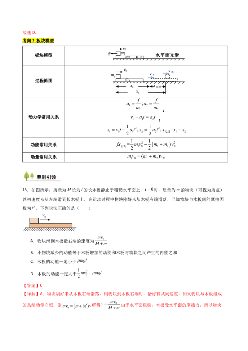 考点27动量守恒定律及其应用（核心考点精讲精练）（解析版）_4.2025物理总复习_2025年新高考资料_一轮复习_备战2025年高考物理一轮复习考点帮（新高考通用）