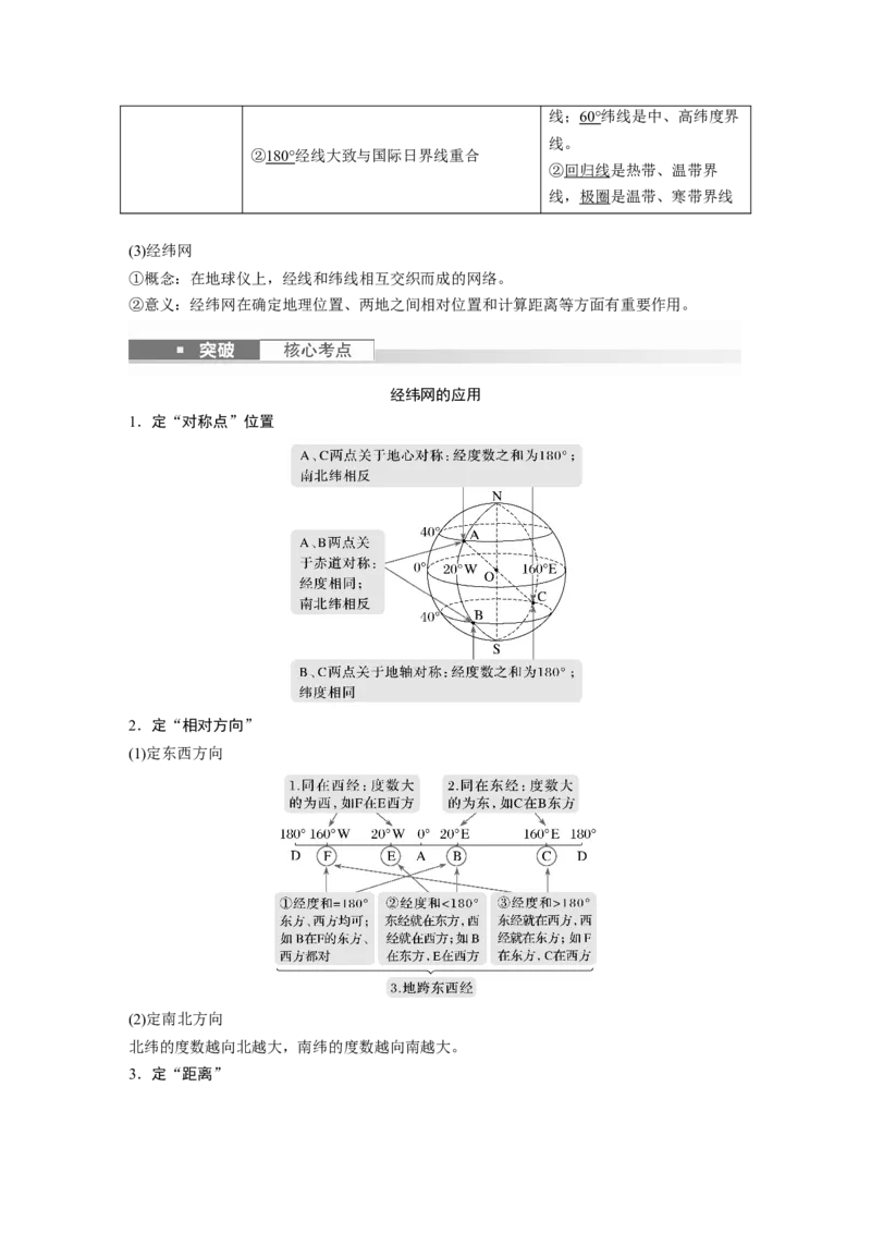 2024年高考地理一轮复习（新人教版）第1部分　第1章　课时1　地球仪与地图_9.2025地理总复习_2024年新高考资料_1.2024一轮复习_2024年高考地理一轮复习讲义（新人教版）