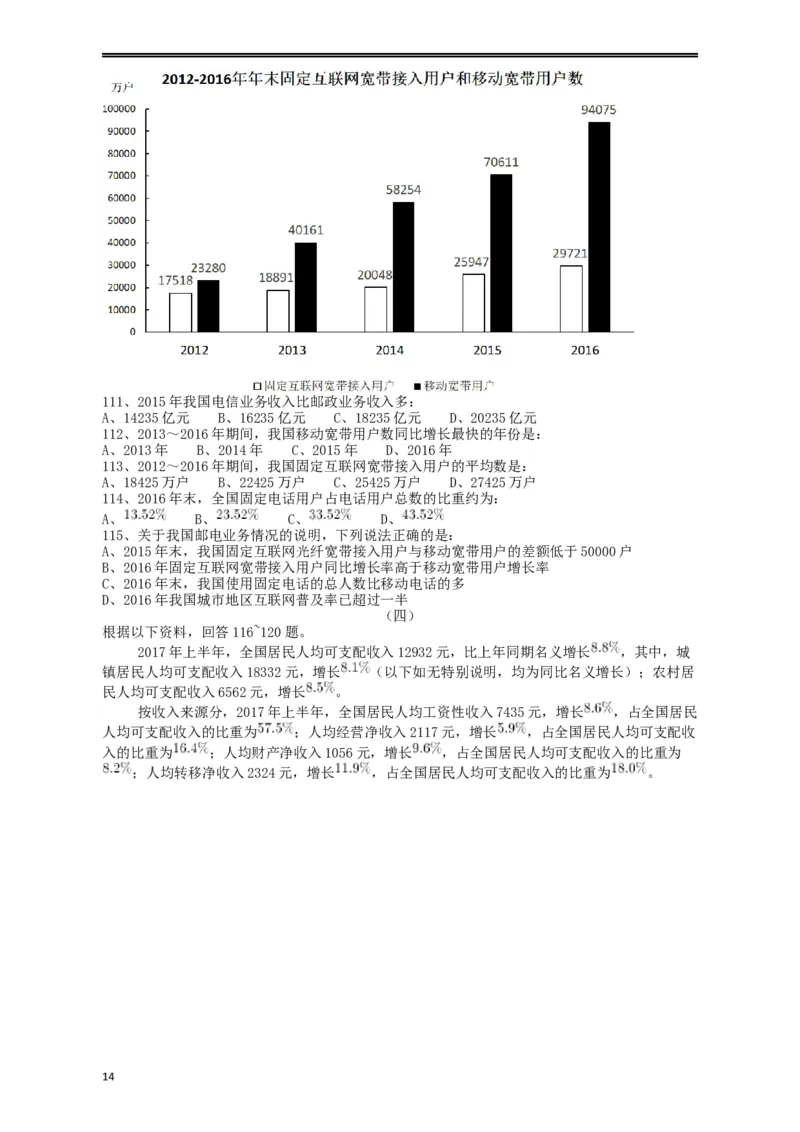 2018年421联考《行测》真题（重庆卷）_34省+国考真题_此文件夹为word版,不推荐使用_此word版为,不推荐使用_此word版为,不推荐使用_重庆公务员考试真题word版