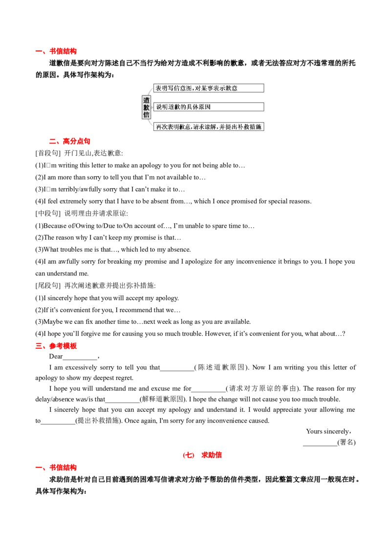 专题02书信类应用文写作（讲义）（原卷版）_3.2025英语总复习_2024年新高考资料_2.2024二轮复习_2024年高考英语二轮复习讲练测（新教材新高考）_第五部分写作