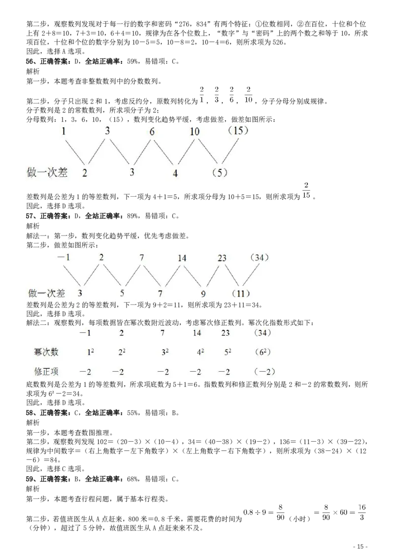 2017年上海公务员考试《行测》真题（AB合卷）参考答案及解析_34省+国考真题_此文件夹为word版,不推荐使用_此word版为,不推荐使用_此word版为,不推荐使用