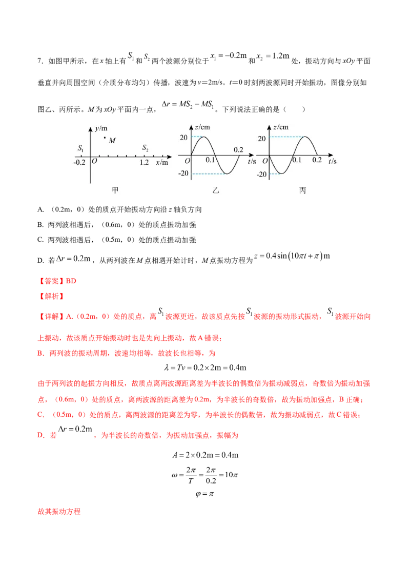 黄金卷01-赢在高考&middot;黄金8卷备战2024年高考物理模拟卷（天津卷专用）（解析版）_4.2025物理总复习_2024年新高考资料_4.2024高考模拟预测试卷