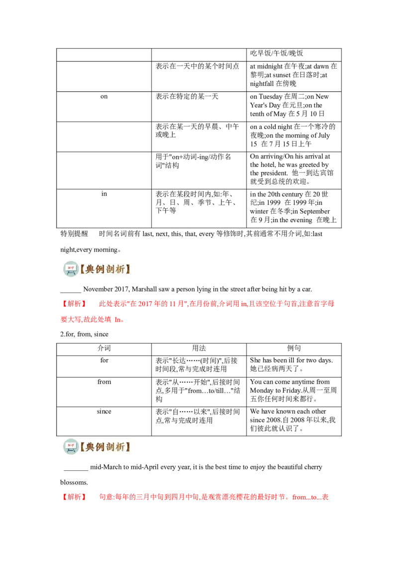 专题03介词和介词短语（通用版）（解析版）_3.2025英语总复习_赠品通用版（老高考）复习资料_二轮复习_2023高考英语二轮复习重难考点（新题型）突破（通用版）2863110