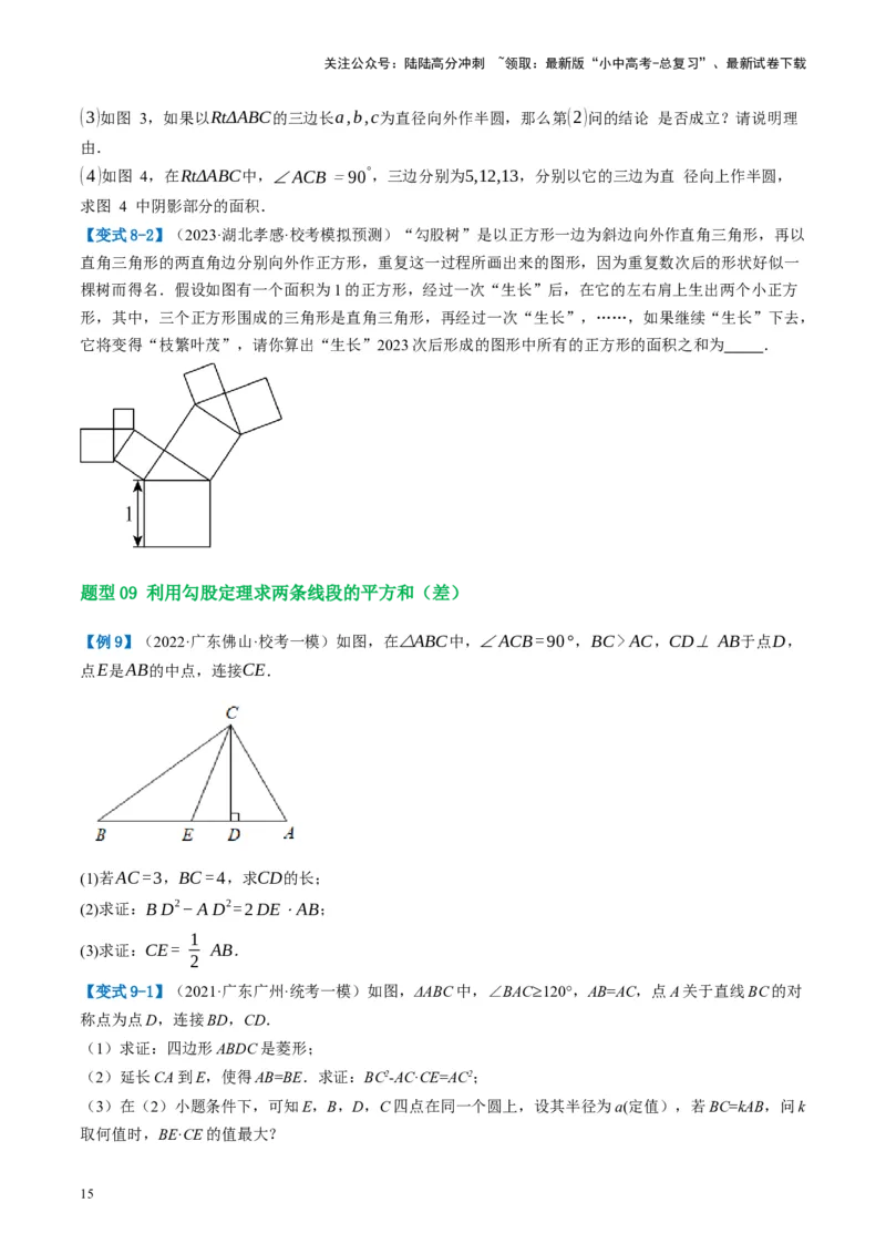 第19讲直角三角形（讲义）（原卷版）_02中考总复习（2026版更新中）_02-数学-中考总复习_2024年中考复习资料_一轮复习资料_配套讲义（原卷版+解析版）