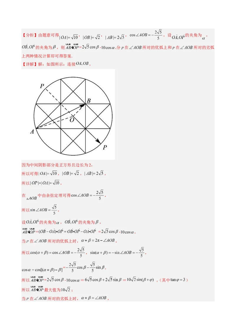 专题03平面向量（解析版）_2.2025数学总复习_赠品通用版（老高考）复习资料_二轮复习_高频考点解密2023年高考数学二轮复习讲义+分层训练（全国通用）