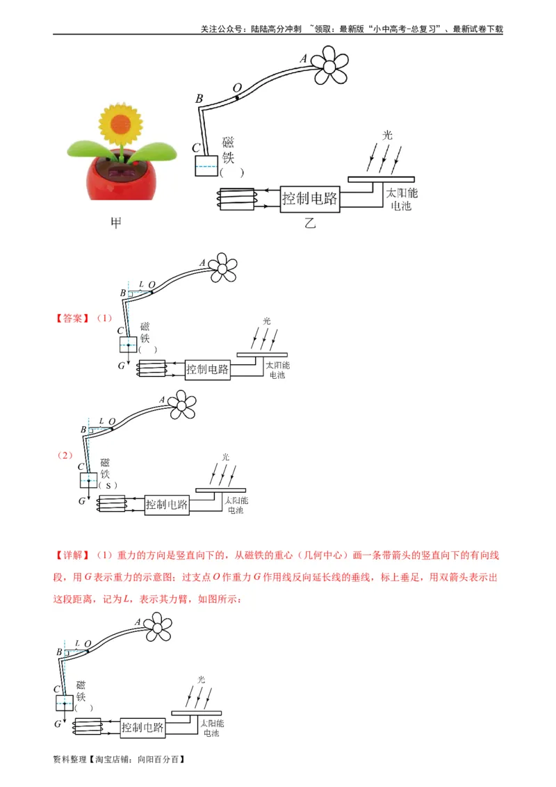 电学与电磁学作图专项训练（教师版）_02中考总复习（2026版更新中）_04-物理-中考总复习_2024年中考复习资料_专项复习资料_完三年（2021&mdash;2023）中考真题分项精编（全国通用）