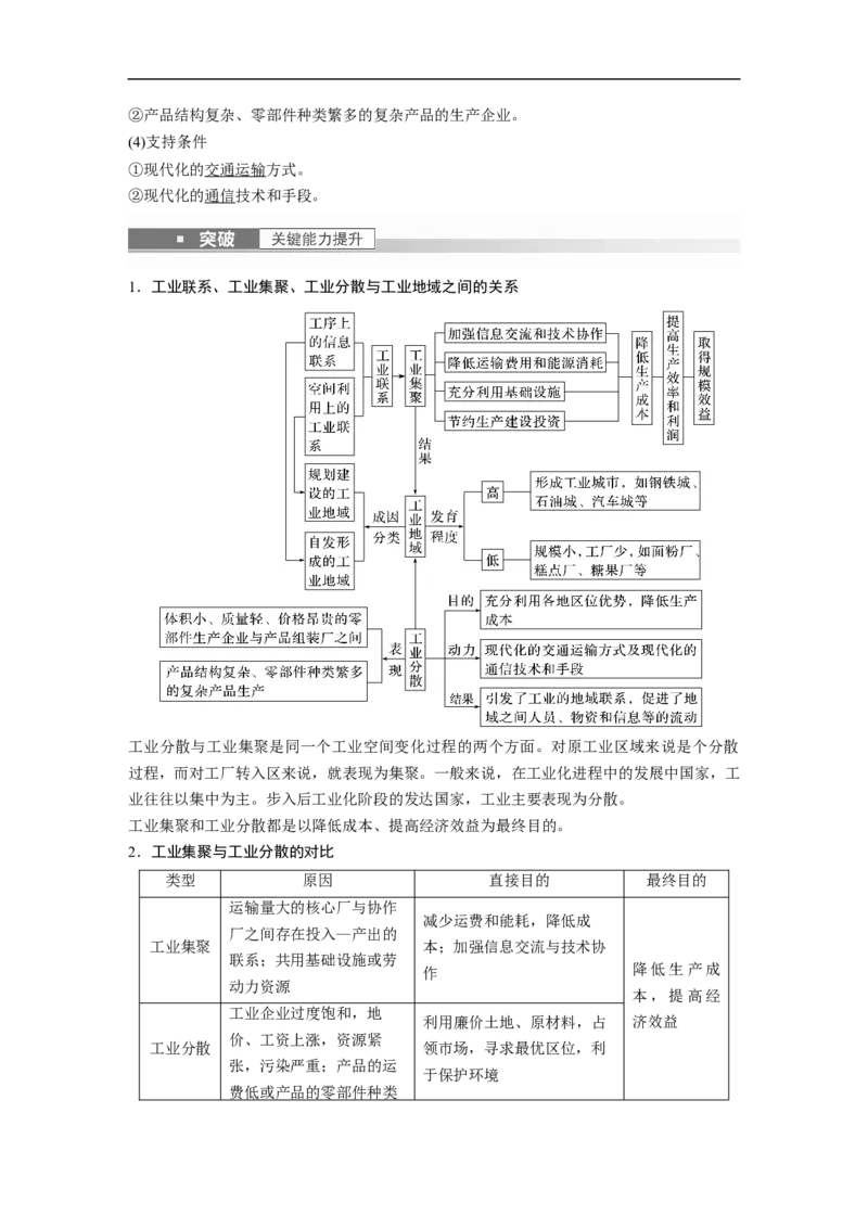 2023年高考地理一轮复习（全国版）必修2第4章第2讲课时49　工业地域的形成_9.2025地理总复习_赠品通用版（老高考）复习资料_一轮复习_2023年高考地理一轮复习讲义（全国版）