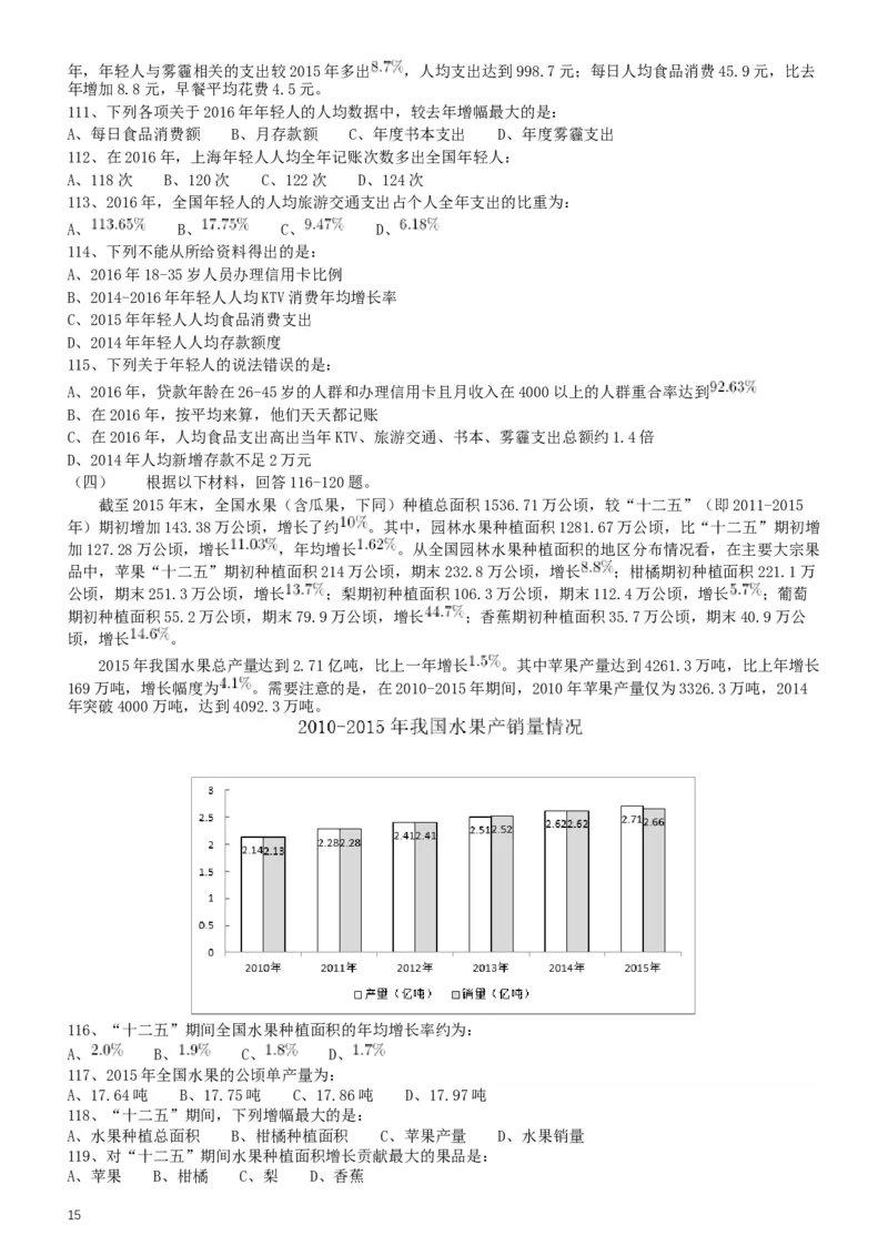 2017年422公务员联考《行测》真题（贵州卷）_34省+国考真题_此文件夹为word版,不推荐使用_此word版为,不推荐使用_此word版为,不推荐使用_题目