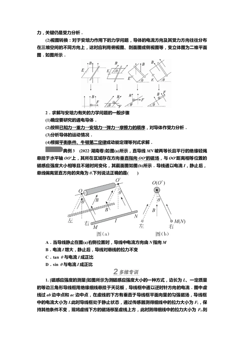 讲义第九章第1讲　磁场及其对电流的作用（含解析）_4.2025物理总复习_2025年新高考资料_专项复习_2025届高考物理知识梳理课件ppt+讲义（完结）