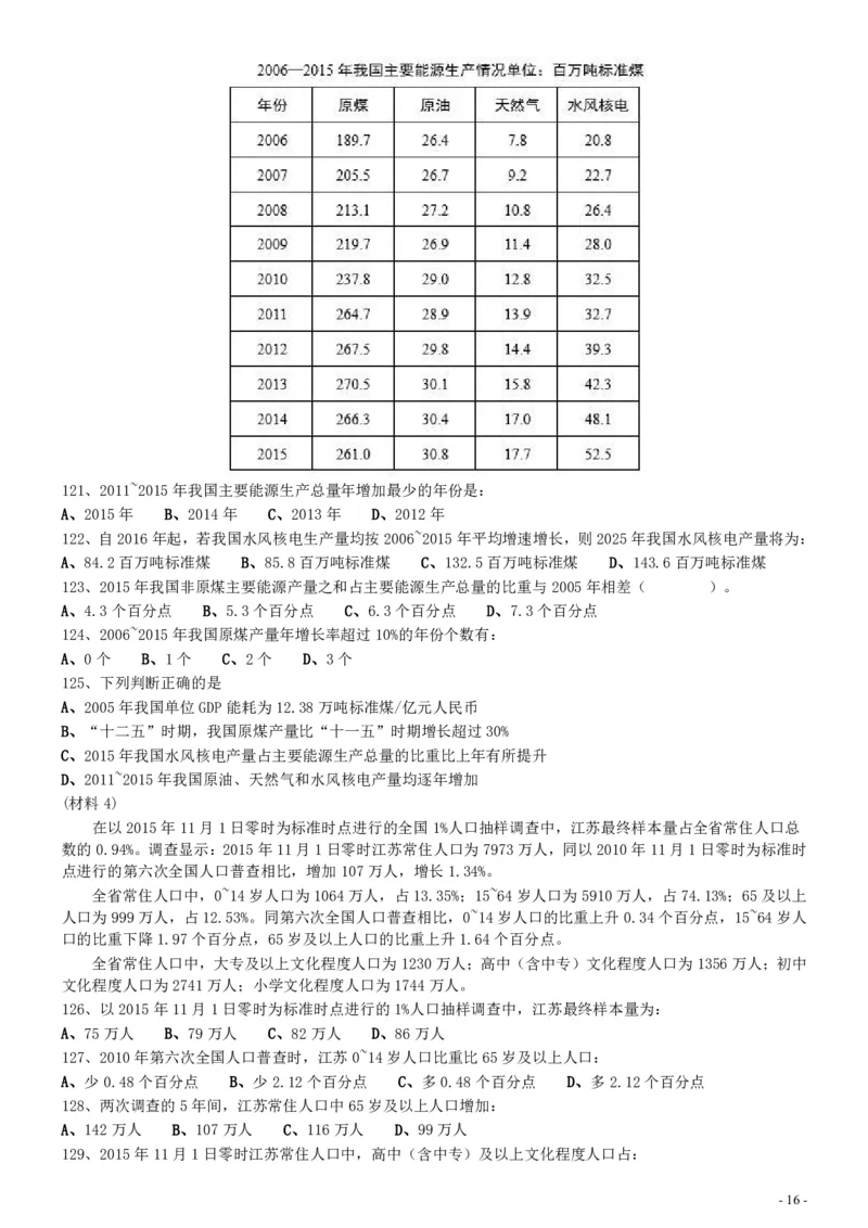 2017年江苏公务员考试《行测》真题（C类）_34省+国考真题_34省考+国考pdf版推荐用这个版本_34省行测+申论真题pdf推荐用这个版本_江苏公务员考试真题pdf版_行测题目