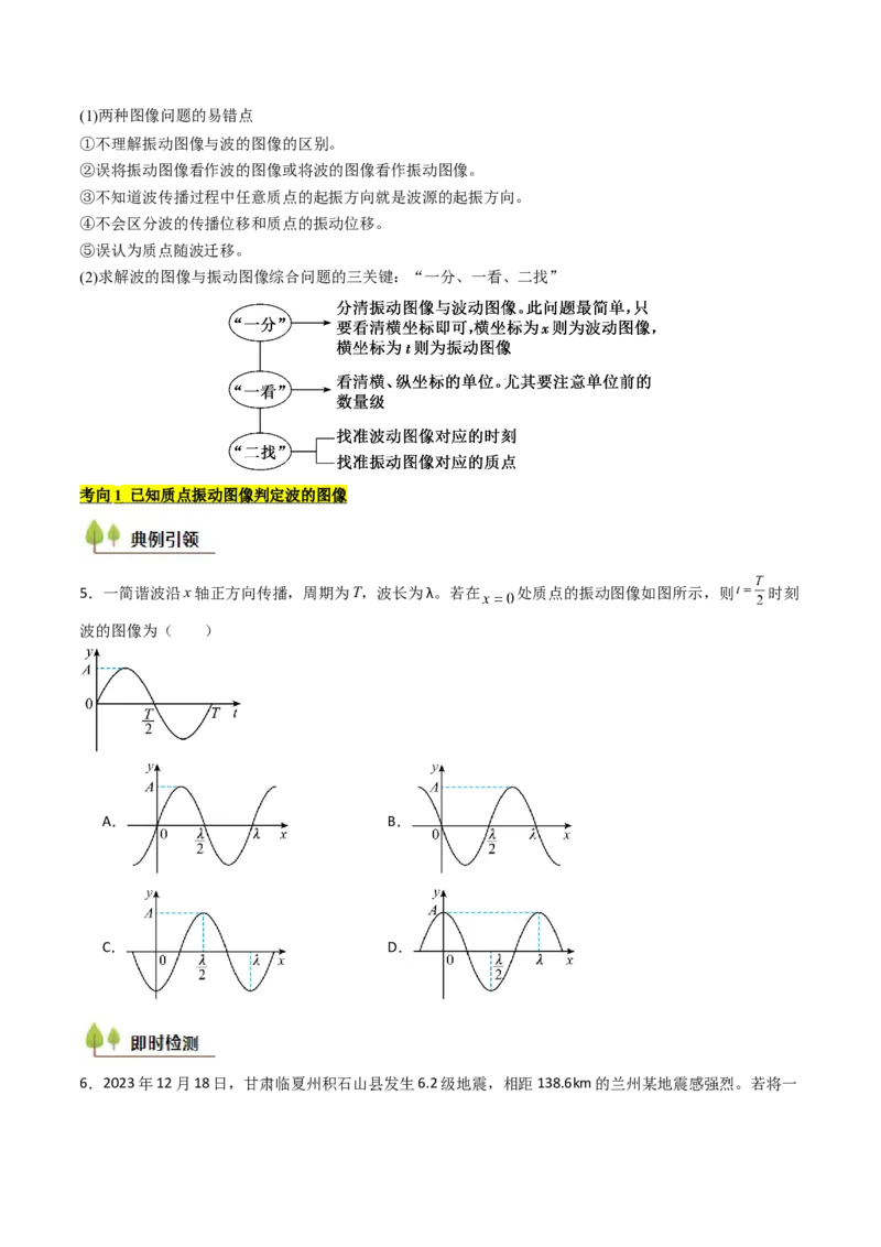 考点30机械波（核心考点精讲精练）（原卷版）_4.2025物理总复习_2025年新高考资料_一轮复习_备战2025年高考物理一轮复习考点帮（新高考通用）