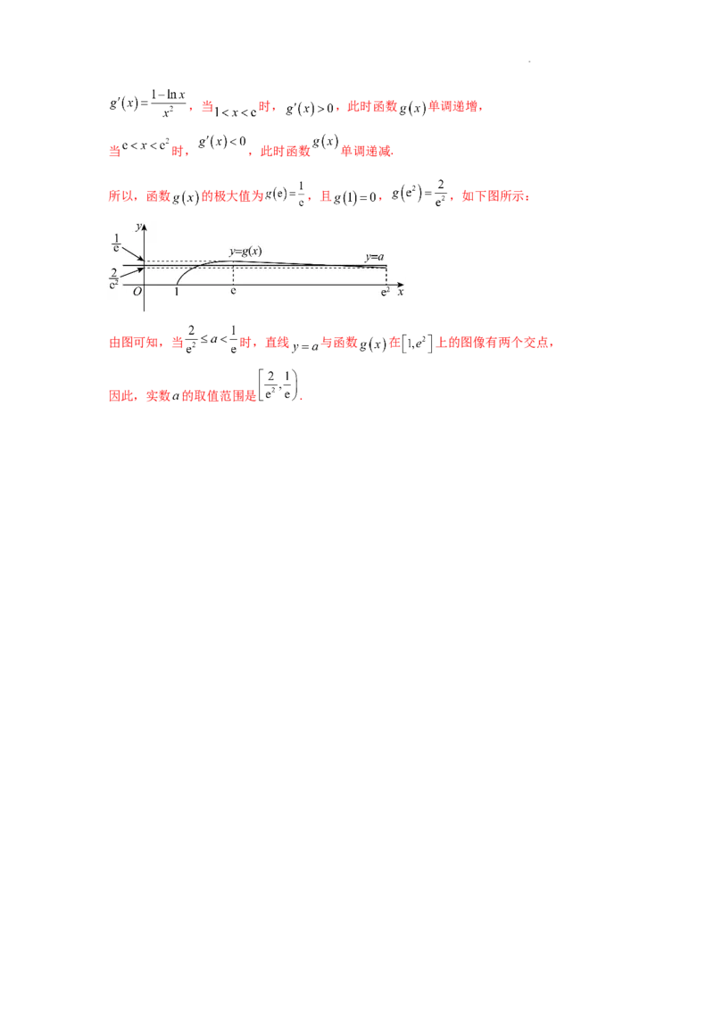 专项训练6导数的几何意义及函数的单调性（解析版）_2.2025数学总复习_2025年新高考资料_二轮复习_2025高考数学二轮复习专项突破练习_专项练