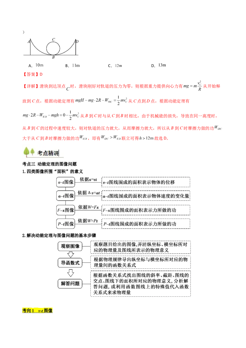 考点23动能定理及其应用&nbsp;&nbsp;（核心考点精讲精练）（解析版）_4.2025物理总复习_2025年新高考资料_一轮复习_备战2025年高考物理一轮复习考点帮（新高考通用）