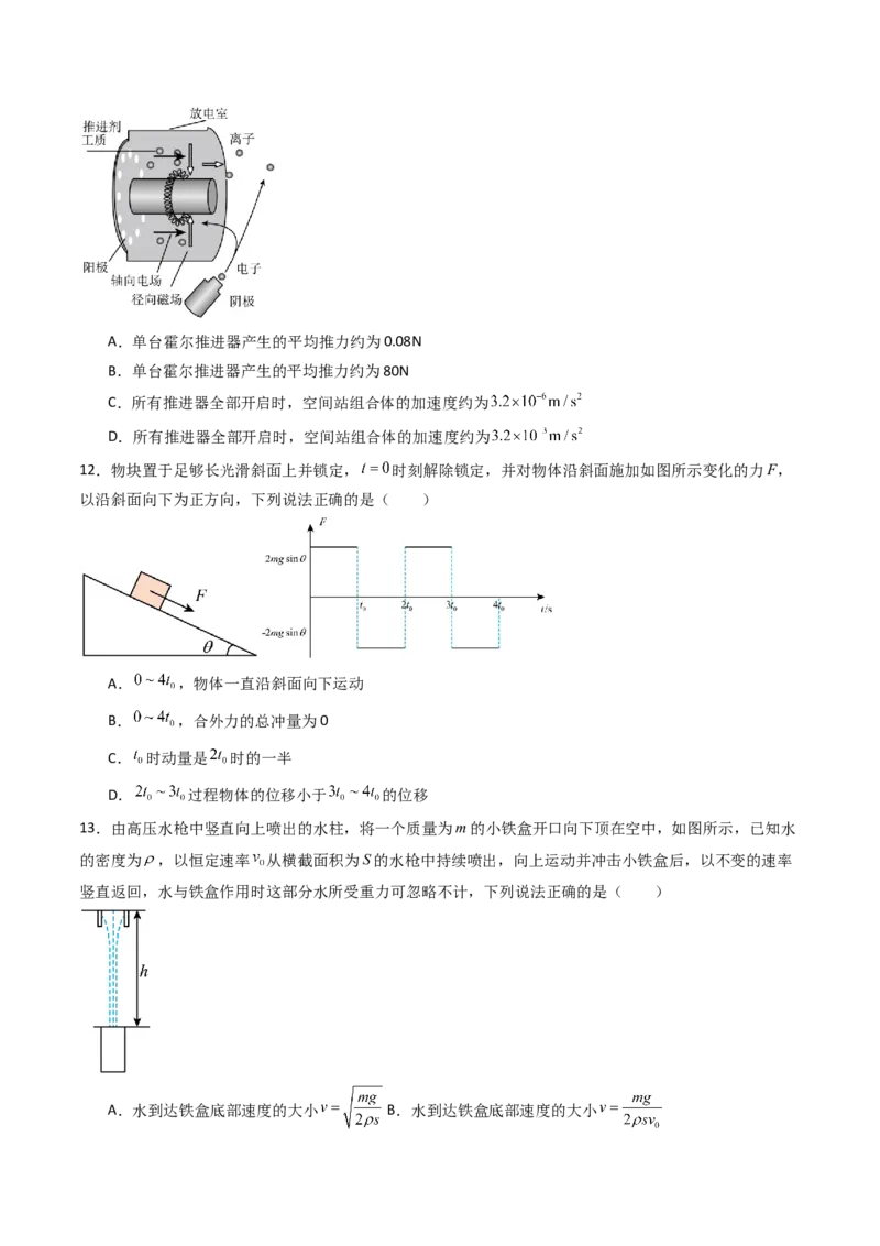 考点26动量和动量定理及其应用（核心考点精讲精练）（原卷版）_4.2025物理总复习_2025年新高考资料_一轮复习_备战2025年高考物理一轮复习考点帮（新高考通用）