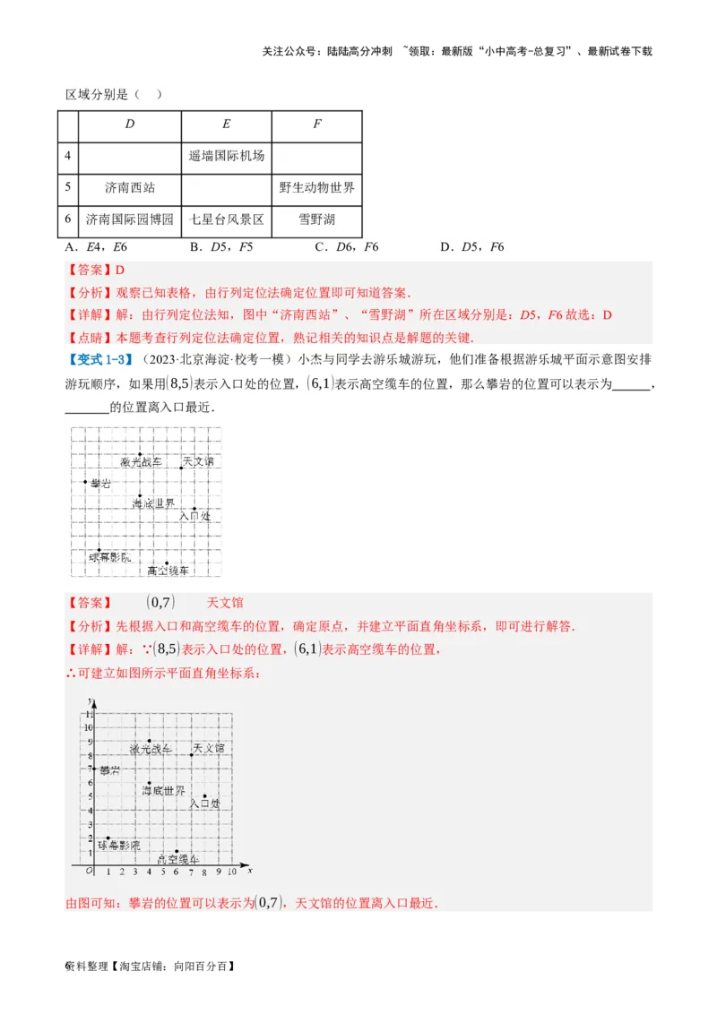 第09讲函数与平面直角坐标系（讲义）（解析版）_02中考总复习（2026版更新中）_02-数学-中考总复习_2024年中考复习资料_一轮复习资料_配套讲义（原卷版+解析版）_教师版（含答案解析）
