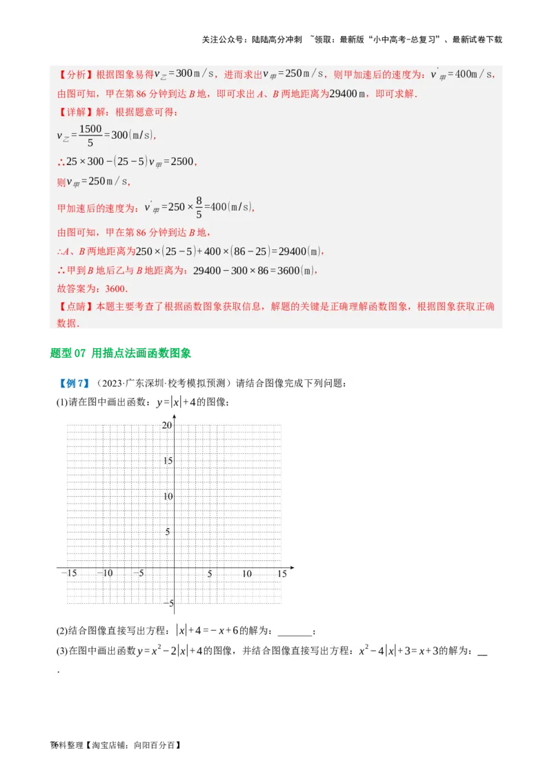第09讲函数与平面直角坐标系（讲义）（解析版）_02中考总复习（2026版更新中）_02-数学-中考总复习_2024年中考复习资料_一轮复习资料_配套讲义（原卷版+解析版）_教师版（含答案解析）
