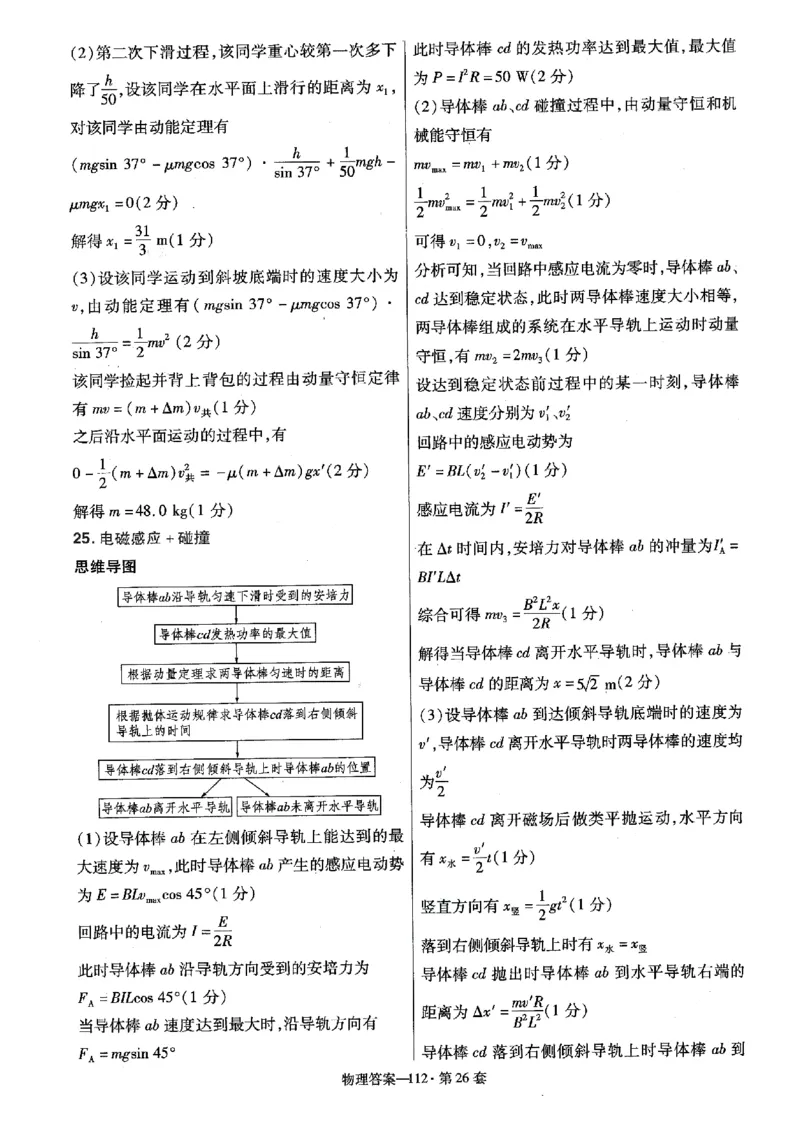 金考卷优秀模拟试卷汇编45套全国卷物理答案_4.2025物理总复习_物理高考模拟题_老高考_2023年_物理全国卷2023金考卷