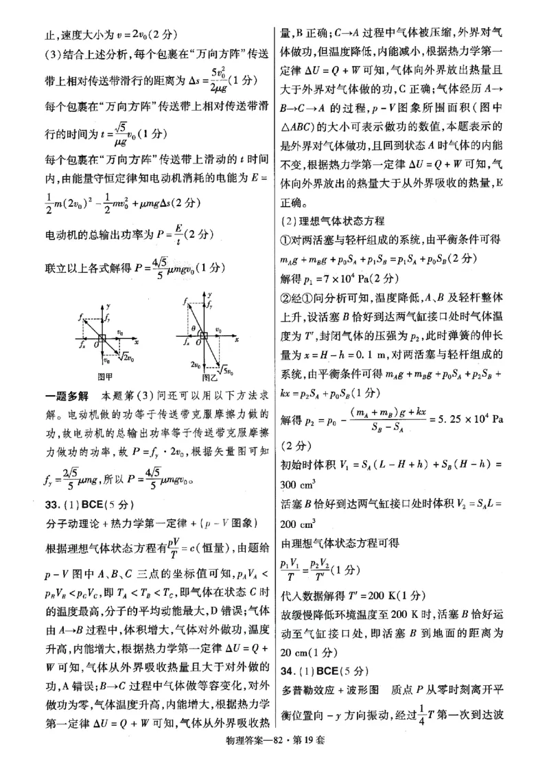 金考卷优秀模拟试卷汇编45套全国卷物理答案_4.2025物理总复习_物理高考模拟题_老高考_2023年_物理全国卷2023金考卷