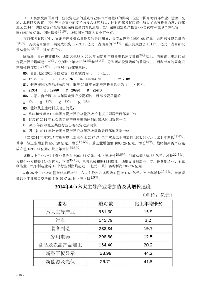 2016年重庆市选调应届优秀大学毕业生到基层工作考试行政职业能力测验试卷（精选）_34省+国考真题_34省考+国考pdf版推荐用这个版本_34省行测+申论真题pdf推荐用这个版本_题目
