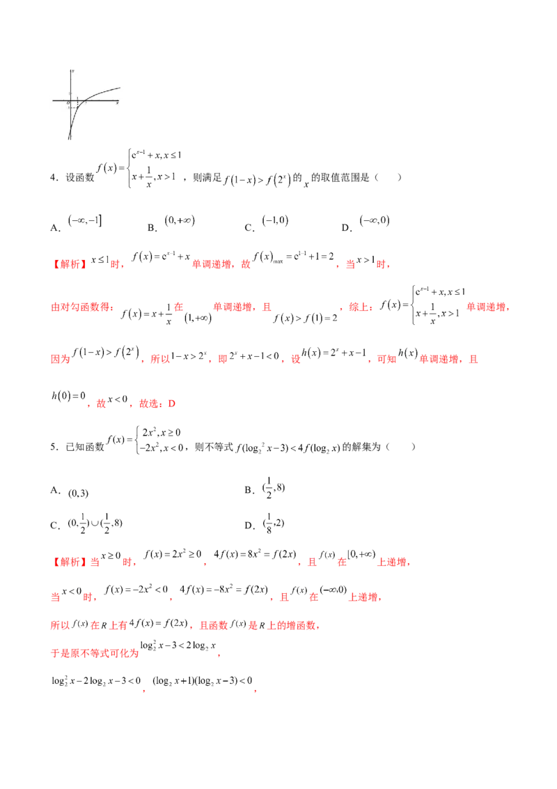 专题05分段函数(解析版)_2.2025数学总复习_2023年新高考资料_专项复习_2023年新高考数学函数重点突破（新高考专用）_专题05分段函数-2023年新高考数学之函数专项重点突破（新高考专用）