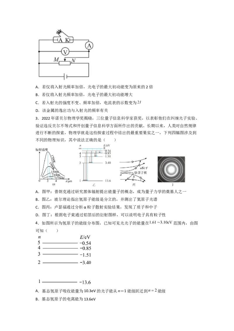 重难点17近代物理-2023年高考物理热点&middot;重点&middot;难点专练（全国通用）（原卷版）_4.2025物理总复习_赠品通用版（老高考）复习资料_专项复习