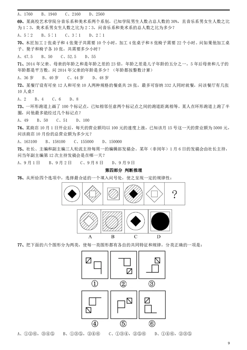 2016年0423广西公务员考试《行测》真题_34省+国考真题_34省考+国考pdf版推荐用这个版本_34省行测+申论真题pdf推荐用这个版本_广西公务员考试真题pdf版_题目