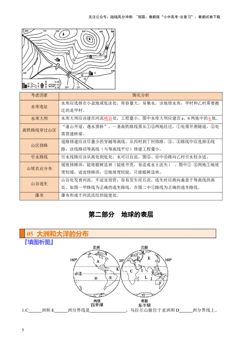 秘籍02填图手册（36个核心地图+背记手册）（挖空版）_02中考总复习（2026版更新中）_09-地理-中考总复习_2024年中考复习资料_三轮复习_备战2024年中考地理抢分秘籍（全国通用）