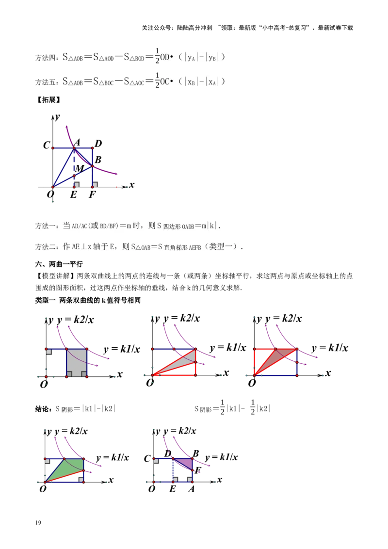 第12讲反比例函数的图象、性质及应用（讲义）（原卷版）_02中考总复习（2026版更新中）_02-数学-中考总复习_2024年中考复习资料_一轮复习资料_配套讲义（原卷版+解析版）